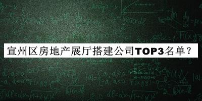 宣州区房地产展厅搭建公司TOP3名单推出，阅后既删